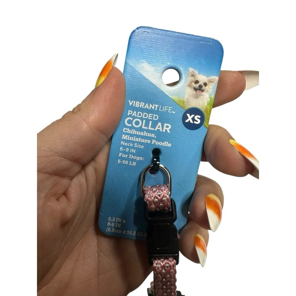VIBRANT LIFE dog collar SIZE XS‎ extra small neck size 6-9 inch adjustable